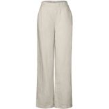 Street One Dames Wide Legs linnen broek in Beige, in size: 32
