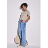 Street One - T-shirt - Moonstone sand - Met Tekst - Korte Mouwen