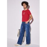 STREET ONE T-shirt - Glory Red - Korte Mouwen - Ronde Hals - Print