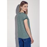 Street One - A322699 - T-shirt - Khaki - Katoen