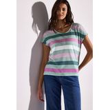 Shirttops - Soft Jade Green - Regular Fit - Ronde Hals - Korte Mouwen