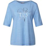 Street One - T-shirt - Wit - Jersey - Korte Mouwen