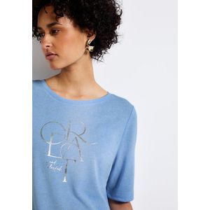 Street One - T-shirt - Wit - Jersey - Korte Mouwen