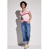 Shirttops - Glory Red - Regular Fit - Bovenmateriaal - Gestreept Patroon