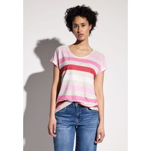 Shirttops - Glory Red - Regular Fit - Bovenmateriaal - Gestreept Patroon