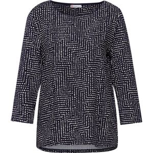 Street One - Gedessineerd Overhemd - Blauw - Katoen