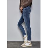 Street One - Style York - Slim Fit Jeans - Medium Blauw - Taille 28 / Lengte 30