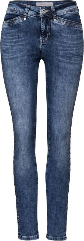 Street One - Style York - Slim Fit Jeans - Medium Blauw - Taille 28 / Lengte 30