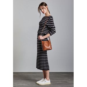 Gestreepte midi-rok, Deep Tint Blauw, 36W DE