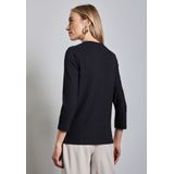 STREET ONE - Shirt - Deep tint blue - 3/4 Mouwen - 3-Knoopsmodel