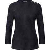 STREET ONE - Shirt - Deep tint blue - 3/4 Mouwen - 3-Knoopsmodel