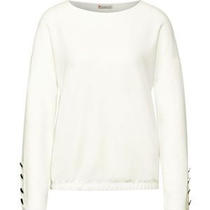 Shirt met knoopdetail, off-white, 34