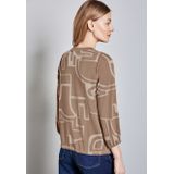 Behaaglijk shirt met print, Sheer Beige, 34