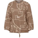 Behaaglijk shirt met print, Sheer Beige, 34