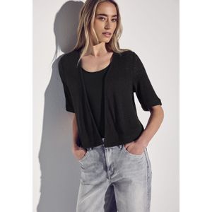 STREET ONE Gebreide jas voor dames, zwart, 36