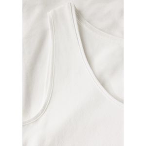 STREET ONE Tanktop - Offwhite - Katoen - Mouwloos