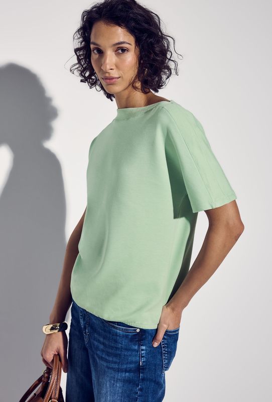 Street One - Dames Shirt - Groen - Katoen