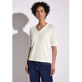 Street One - T-Shirt - Korte Mouwen - V-Hals - Zachte Stof