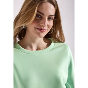 Street One - Silk-Look Shirt - Groen - Modalmix met Stretch