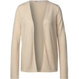 Cotton Beige - Sweatvest - Lange Mouwen - Regular Fit - Brei-Look