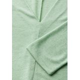 Street One - Dames Shirt - Groen - Linnenlook