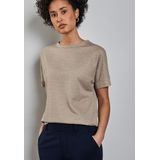 Street One - T-shirt - Zwart - Viscosemix