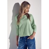 T-shirt - Ronde Hals - Lange Mouwen - Katoenmix - Dames