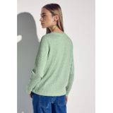 T-shirt - Ronde Hals - Lange Mouwen - Katoenmix - Dames