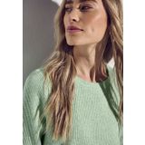 T-shirt - Ronde Hals - Lange Mouwen - Katoenmix - Dames