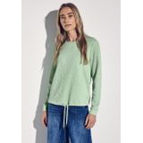 T-shirt - Ronde Hals - Lange Mouwen - Katoenmix - Dames