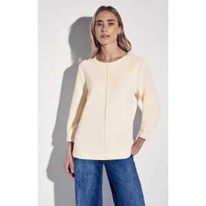 Sweater - Lucid White - 3/4-Mouwen - Zonder Capuchon - Zonder Zakken