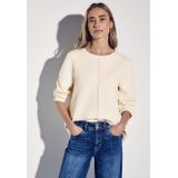Sweater - Lucid White - 3/4-Mouwen - Zonder Capuchon - Zonder Zakken