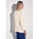 Sweater - Lucid White - 3/4-Mouwen - Zonder Capuchon - Zonder Zakken