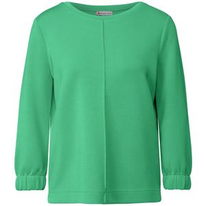 Street One - Trui - Groen - Rekbare Stof - Ronde Hals, Lange Mouwen