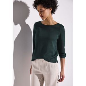 STREET ONE 3/4-Arm-Shirt mit kleinem Cut-Out am Rücken