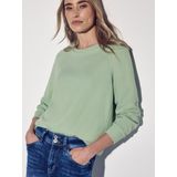 Sweatstof Sweater - Effen - Ronde Hals - Lange Mouw - Normale Pasvorm