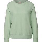 Sweatstof Sweater - Effen - Ronde Hals - Lange Mouw - Normale Pasvorm
