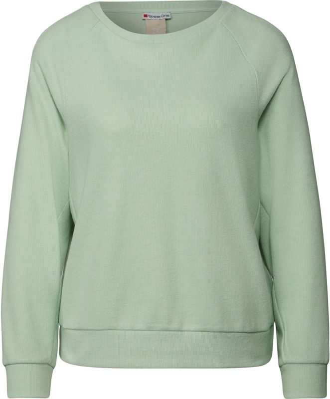 Sweatstof Sweater - Effen - Ronde Hals - Lange Mouw - Normale Pasvorm