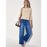 Sweater - Effen - Sweatstof - Ronde Hals - Lange Mouwen