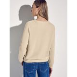 Sweater - Effen - Sweatstof - Ronde Hals - Lange Mouwen