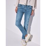 Jeans - Jane - Effen - Slimfit - Low Waist - Lang/maxi