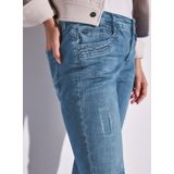 Jeans - Jane - Effen - Slimfit - Low Waist - Lang/maxi