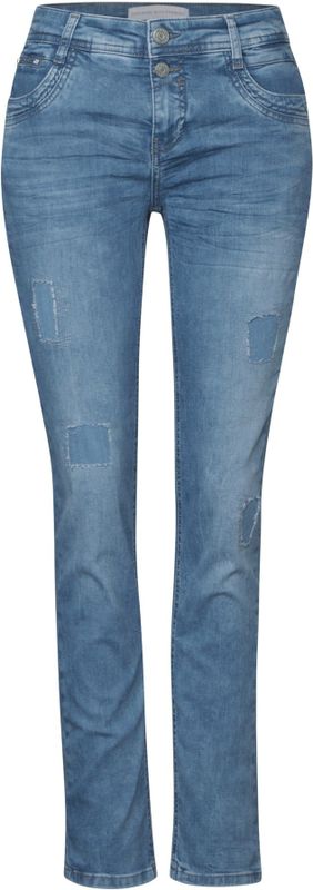 Jeans - Jane - Effen - Slimfit - Low Waist - Lang/maxi