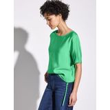 Street One - Blouse - Groen - Korte Mouwen