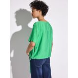 Street One - Blouse - Groen - Korte Mouwen