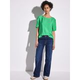 Street One - Blouse - Groen - Korte Mouwen