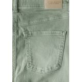Street One - Kickflare Slim Fit - Jeans - Groen - Katoenmix met Stretch
