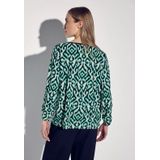 Street One - Blouse - Grafisch Patroon - Ronde Halslijn - 3/4 Mouwen - Viscose