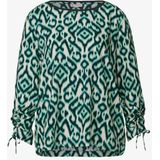 Street One - Blouse - Grafisch Patroon - Ronde Halslijn - 3/4 Mouwen - Viscose