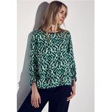 Street One - Blouse - Grafisch Patroon - Ronde Halslijn - 3/4 Mouwen - Viscose